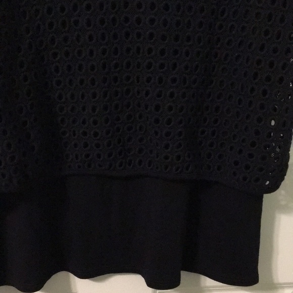 New NWT Apt 9 Black Tie Textured Stretch Circle Tank Top Shell S M - Picture 7 of 11